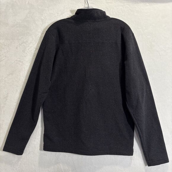 The North Face Men's Textured Cap Rock Fleece 1/4 Zip Pullover Black Medium - Picture 7 of 15